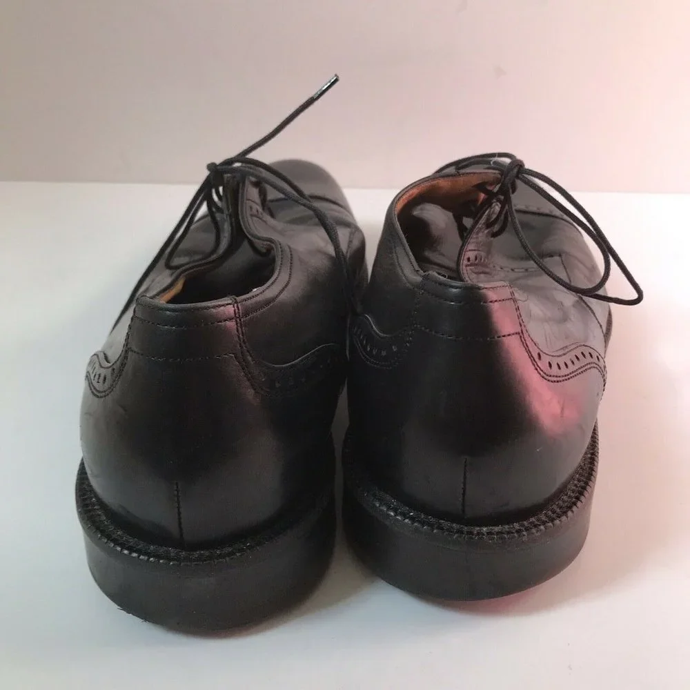 Johnston Murphy‎ Signature Series Black Leather Cap Toe Derby Shoes 10.5 M 13501
